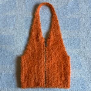 The Ragged Priest Orange Bug Halter Top Size Small